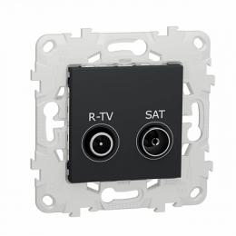 Розетка R-TV/SAT проходная Schneider Electric Unica New  - 1